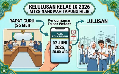 MTsS Nahdiyah Tapung Hilir Siap Umumkan Kelulusan Siswa Tahun 2026 Secara Daring